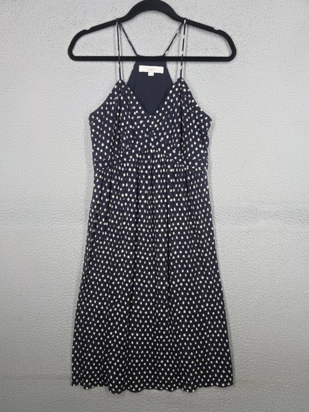 Black Polka Dot Spaghetti Strap Midi Dress - Picture 2 of 4